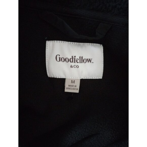 Goodfellow & Co Mens Black Faux Fur Zip-Up Jacket M. NWOT - Picture 3 of 8